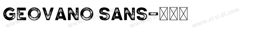 Geovano Sans字体转换